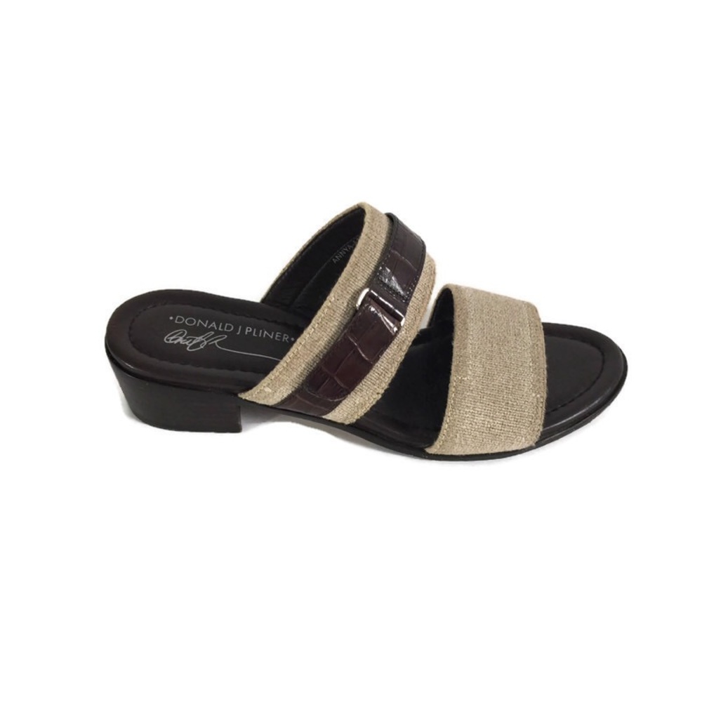 Donald J Pliner Canvas Sandals Sz 8